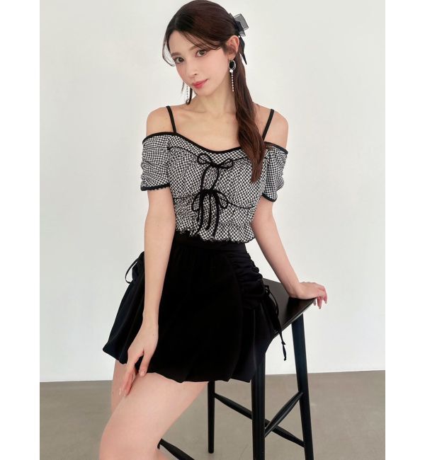 RESEXXY「ポイントビジューフープピアス」|ピアス|