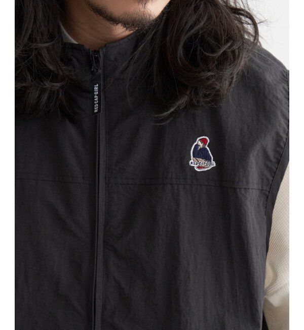 VENCE share style「Red Cap Girl レッドキャップガール ワッペン付きナイロンジップベスト」|その他|