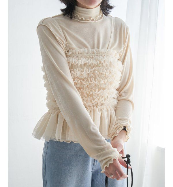 VENCE share style「チュールキャミソール」|タンクトップ|