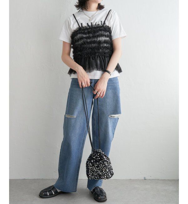 VENCE share style「チュールキャミソール」|タンクトップ|