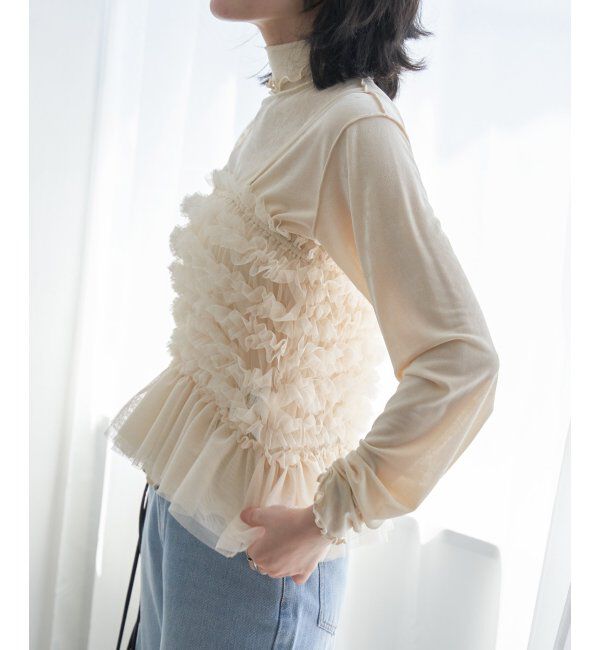 VENCE share style「チュールキャミソール」|タンクトップ|