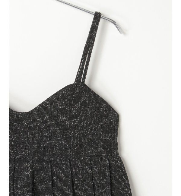 VENCE share style「サマーツイードプリーツキャミソール」|シャツ・ブラウス|