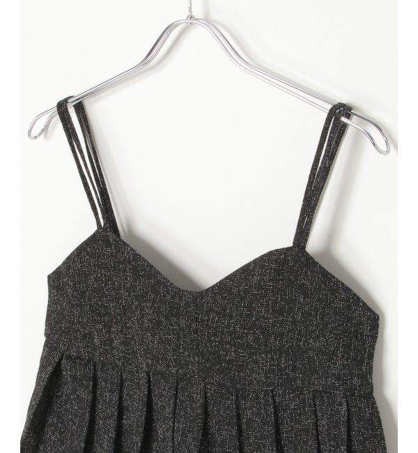 VENCE share style「サマーツイードプリーツキャミソール」|シャツ・ブラウス|