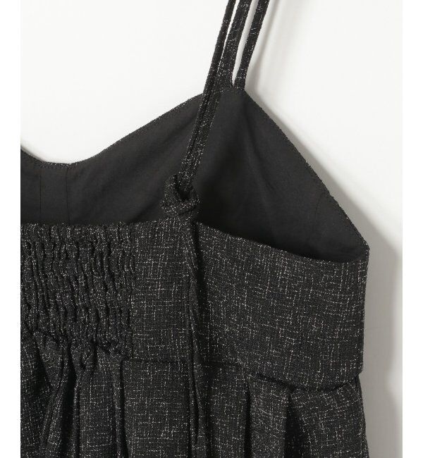 VENCE share style「サマーツイードプリーツキャミソール」|シャツ・ブラウス|