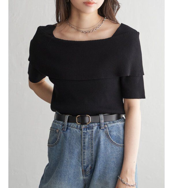 VENCE share style「オフショルニットプルオーバー」|ニット・セーター|