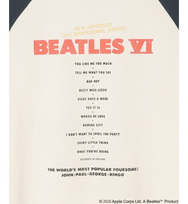 VENCE share style「THE BEATLES ザ ビートルズ レコードラグランTシャツ」|Tシャツ・カットソー|