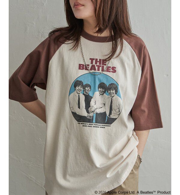 VENCE share style「THE BEATLES ザ ビートルズ レコードラグランTシャツ」|Tシャツ・カットソー|