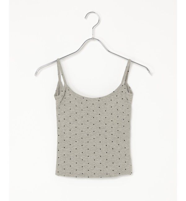VENCE share style「バックオープンドットブラトップ」|タンクトップ|グレー