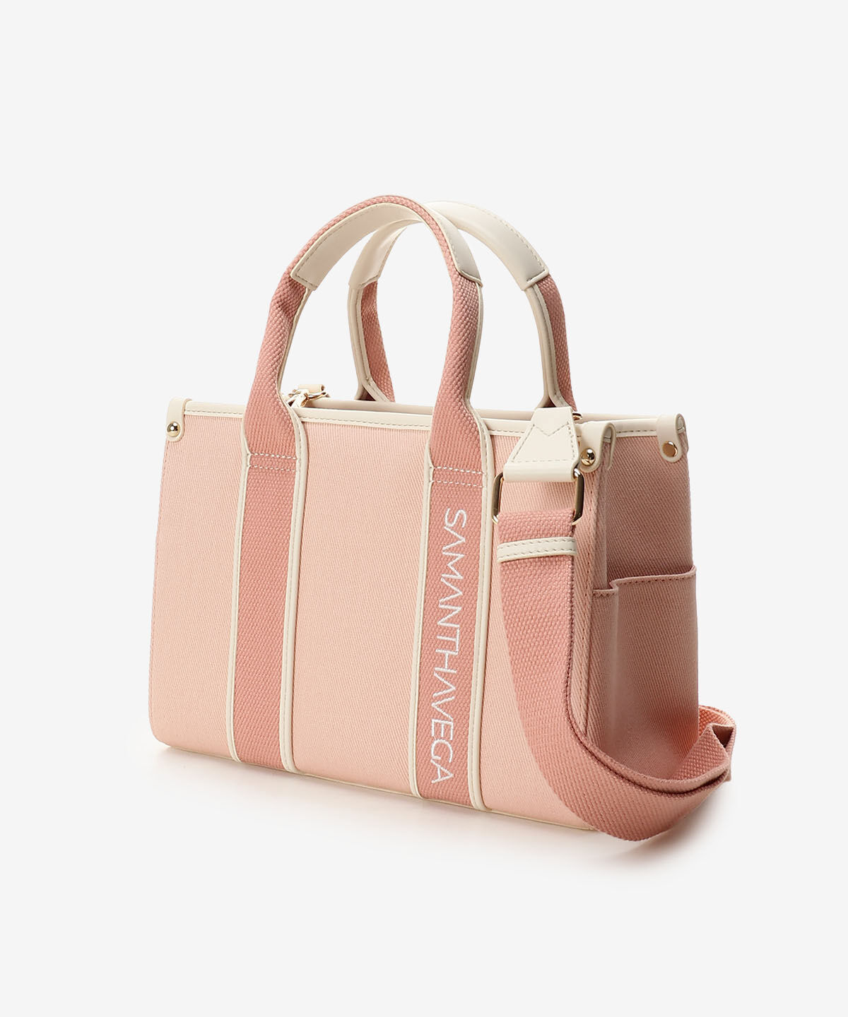 Samantha Vega「ロゴテープキャンバスハンドバッグ（小）」|ハンドバッグ|