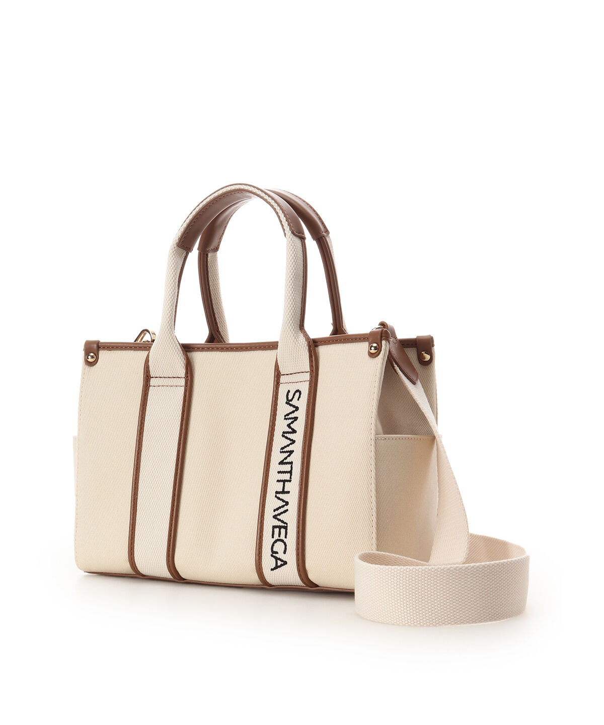 Samantha Vega「ロゴテープキャンバスハンドバッグ（小）」|ハンドバッグ|