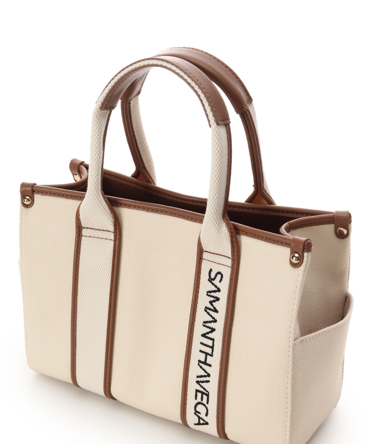 Samantha Vega「ロゴテープキャンバスハンドバッグ（小）」|ハンドバッグ|