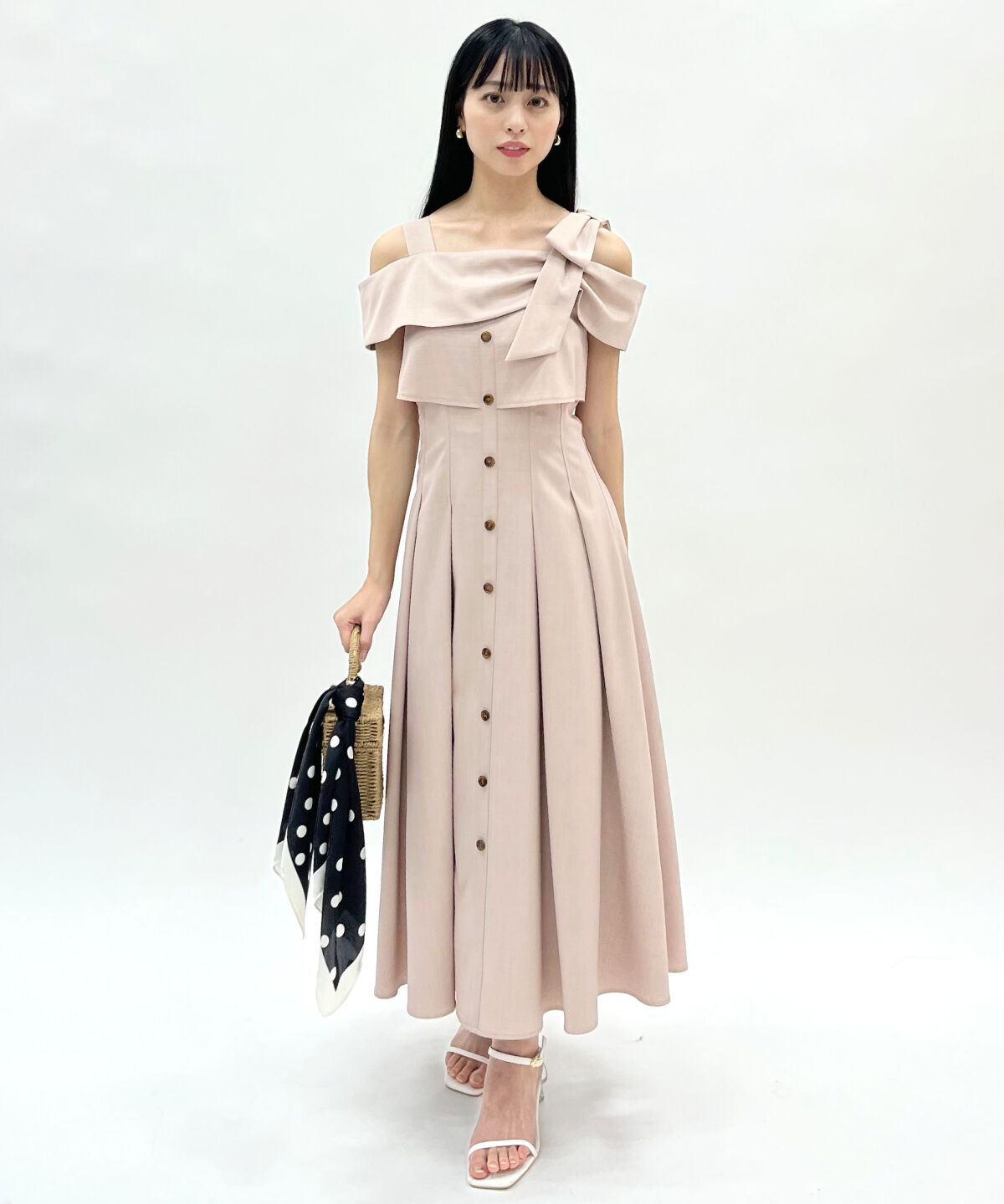 WILLSELECTION「アシメリボンレイヤードワンピース」|ワンピース|ピンク