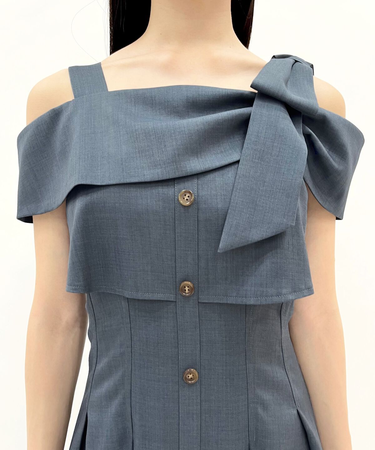 WILLSELECTION「アシメリボンレイヤードワンピース」|ワンピース|