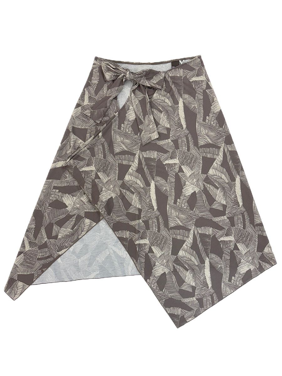  「刷毛目柄サロート/パレオ」|ビキニ|ブラウン