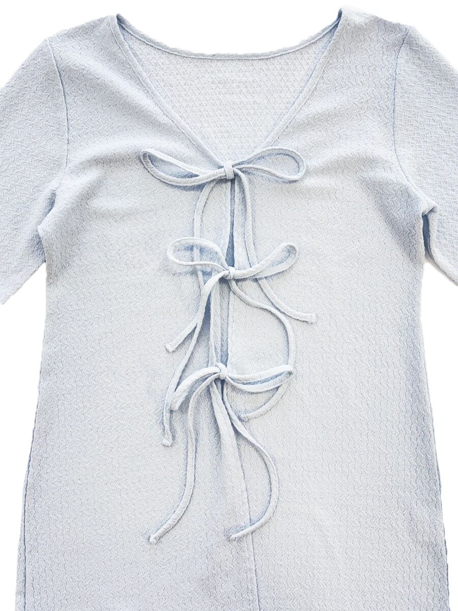 PEAK&PINE「【新作】ジャガード風ロング丈リボンカーディガン」|スポーツ|