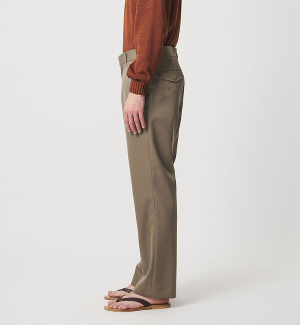 UNITED ARROWS「フォルムギャバジン モダン ストレート スラックス」|スラックス|