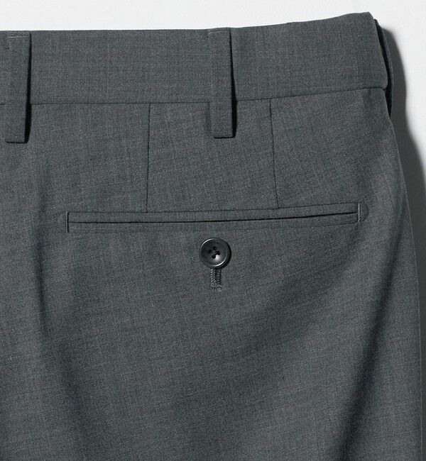 UNITED ARROWS「トロピカル サイドエクステンド ノープリーツ スラックス COMFORT EASY‐MODEL ウォッシャブル タテヨコス」|スラックス|