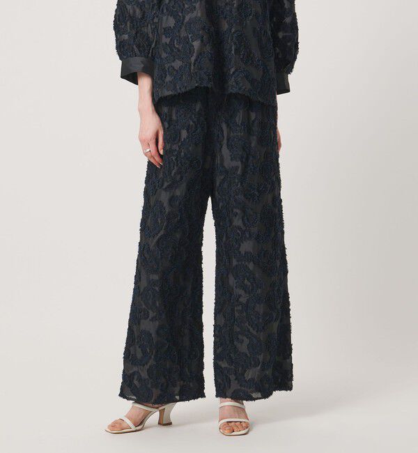 UNITED ARROWS「カット ジャガード ストレート パンツ ‐ウォッシャブル‐」|チノ|