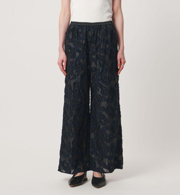 UNITED ARROWS「カット ジャガード ストレート パンツ ‐ウォッシャブル‐」|チノ|