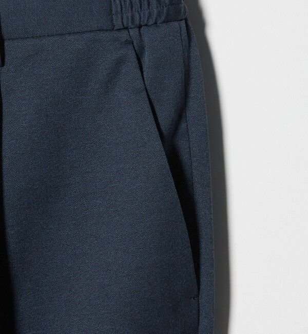 UNITED ARROWS「ジャージー スリムテーパード サイドシャーリング 1プリーツ スラックス」|スラックス|