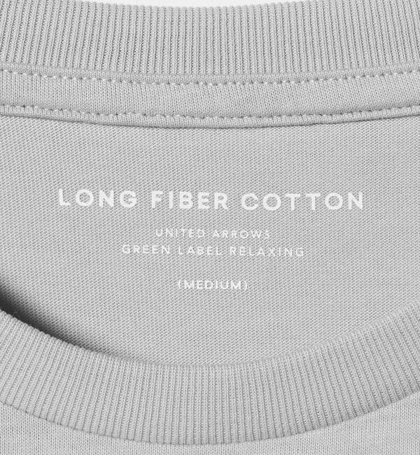UNITED ARROWS green label relaxing「LONG FIBER COTTON クリア クルーネック 半袖 Tシャツ」|Tシャツ・カットソー|