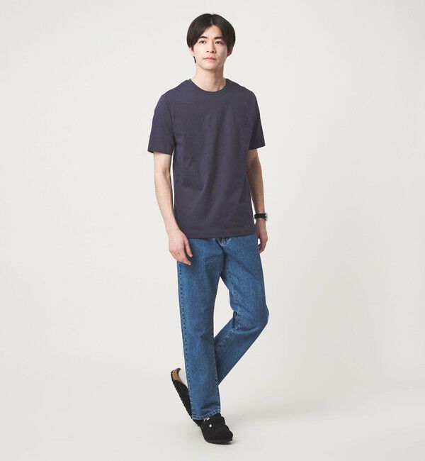 UNITED ARROWS green label relaxing「LONG FIBER COTTON クリア クルーネック 半袖 Tシャツ」|Tシャツ・カットソー|