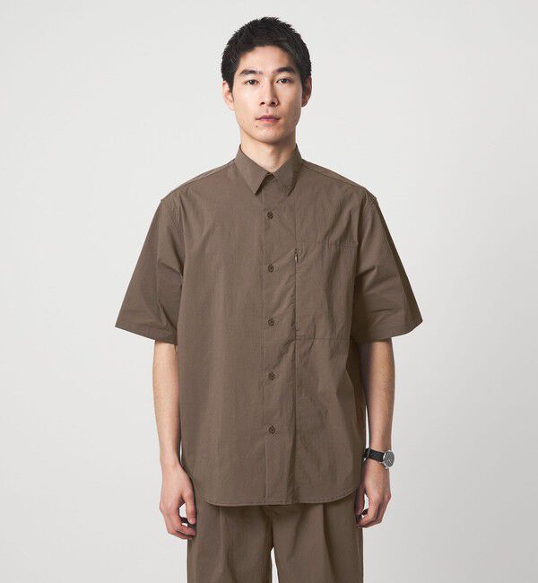 UNITED ARROWS green label relaxing「WONDER CLOTH ジャストルーズ レギュラーカラー 半袖 シャツ -ストレッチ・接触冷感・吸水速乾-」|シャツ・ブラウス|