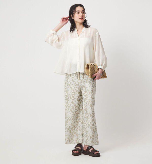 UNITED ARROWS green label relaxing「ラミーライク マチ フレア ブラウス」|シャツ・ブラウス|