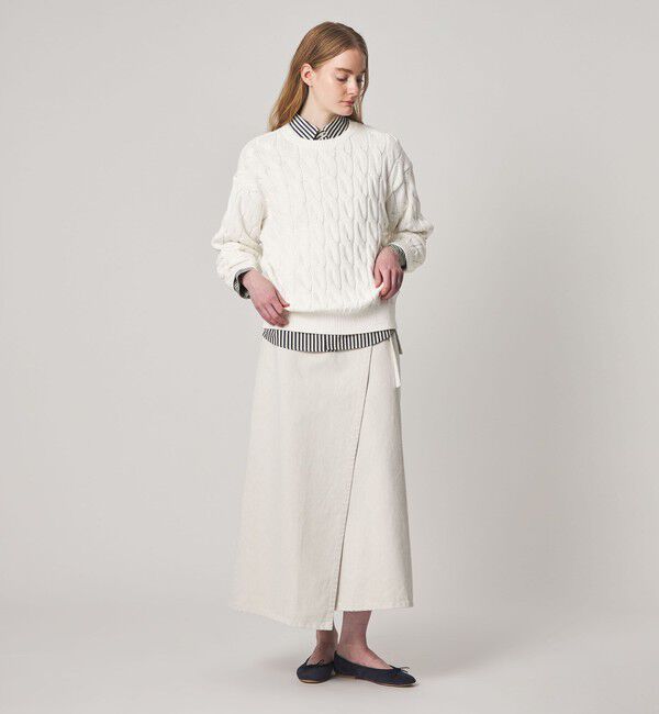 STEVEN ALAN「＜Steven Alan＞コットン ケーブル ニット」|ニット・セーター|