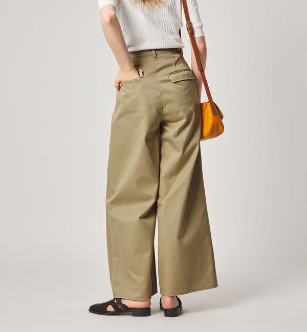 STEVEN ALAN「＜Steven Alan＞タック チノ ワイド トラウザー」|チノ|