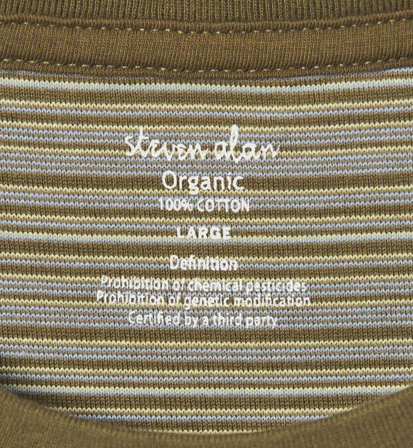 STEVEN ALAN「＜Steven Alan＞ オーガニックコットン マルチボーダー ショートスリーブ Tシャツ」|Tシャツ・カットソー|
