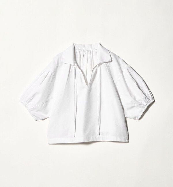BEAUTY&YOUTH UNITED ARROWS「コットン麻 スキッパー チュニック ウォッシャブル」|チュニック|WHITE