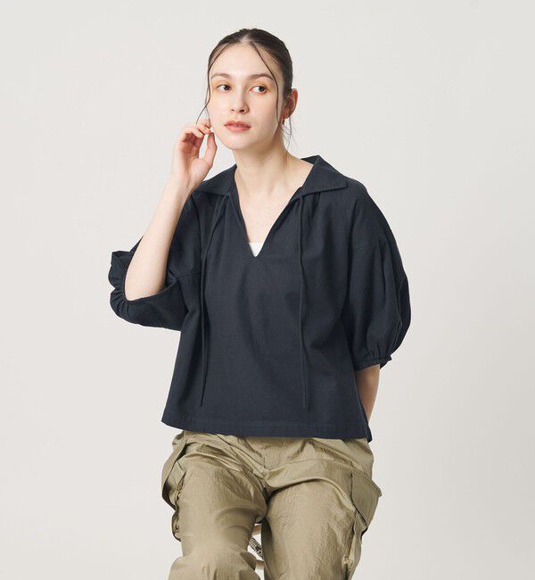 BEAUTY&YOUTH UNITED ARROWS「コットン麻 スキッパー チュニック ウォッシャブル」|チュニック|