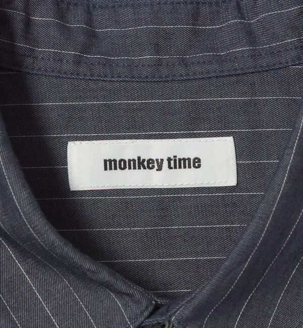 MONKEY TIME「4オンス ストライプ デニム シャツ」|シャツ・ブラウス|