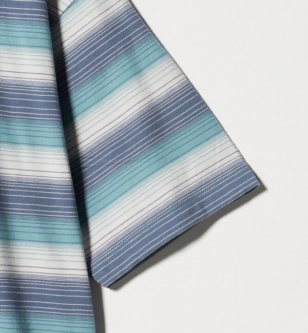 BEAUTY&YOUTH UNITED ARROWS「オンブレ ボーダー クルーネック Tシャツ」|Tシャツ・カットソー|