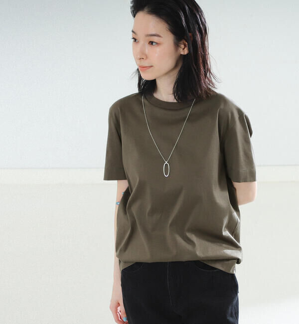 Demi-Luxe BEAMS 「SLOANE / コットン天竺  Tシャツ」|Tシャツ・カットソー|