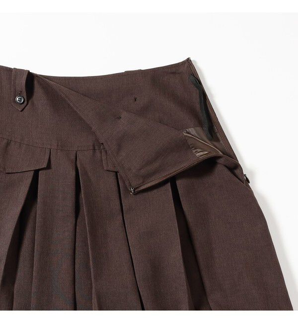 Ray BEAMS 「ボックス プリーツ ミディ スカート」|スカート|