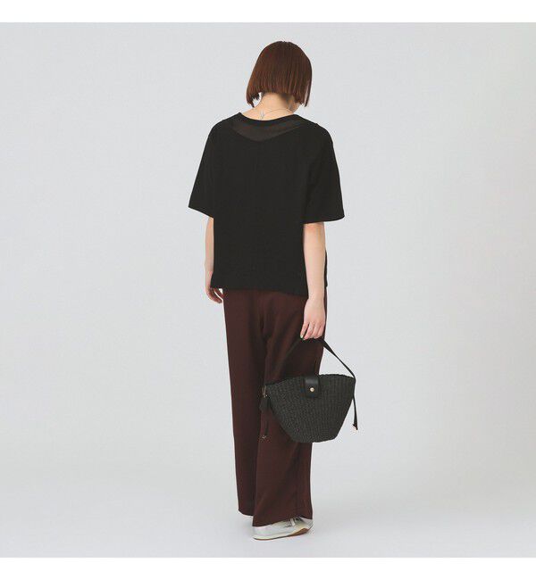 Ray BEAMS 「シアー キリカエ クルーネック Tシャツ」|Tシャツ・カットソー|