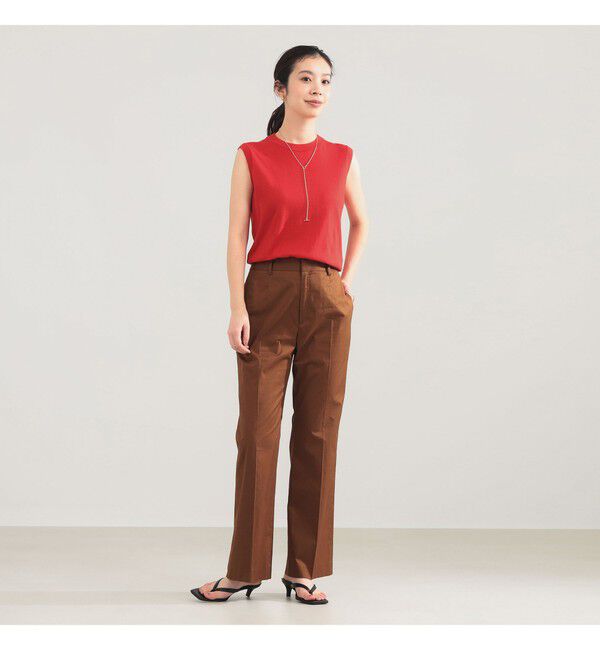 Demi-Luxe BEAMS 「AK+1 / コットン ストレッチ パンツ」|チノ|