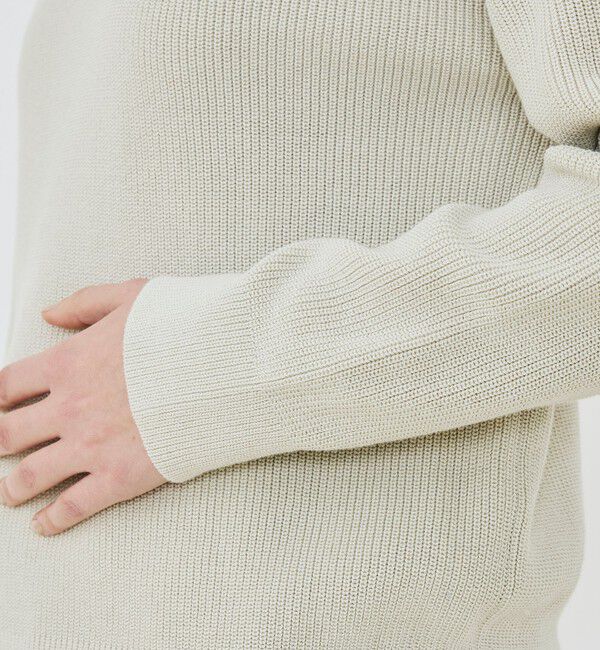 GALERIE VIE「フィッシャーマンズリブ ボートネックプルオーバー」|ニット・セーター|