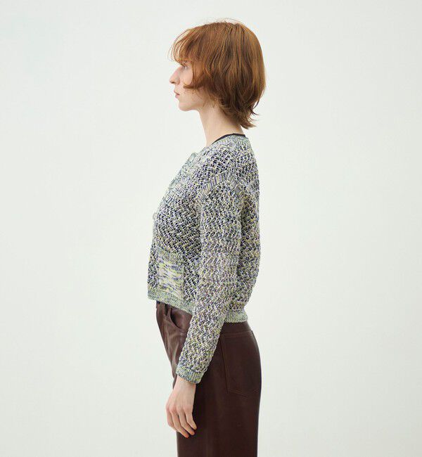 MACPHEE「ギマメッシュ クルーネックカーディガン」|カーディガン|