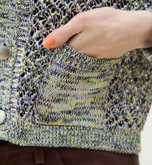 MACPHEE「ギマメッシュ クルーネックカーディガン」|カーディガン|