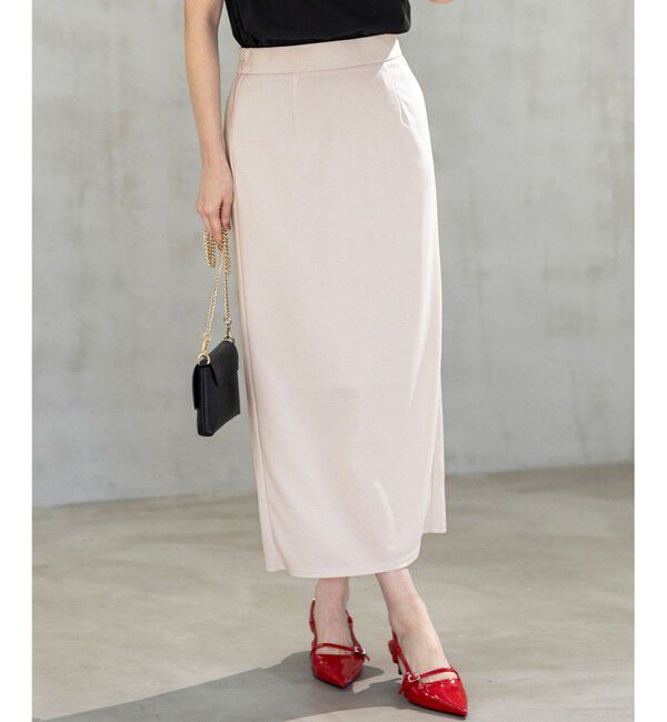 ANY SIS「【UVケア ・ストレッチ・洗える】2WAYジョーゼットジャージーナロー スカート」|スカート|ｱｲﾎﾞﾘｰ