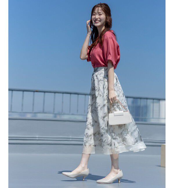 ANY SIS「【接触冷感・UVカット・速乾】スムージーポリエステル 2WAY ブラウス」|シャツ・ブラウス|