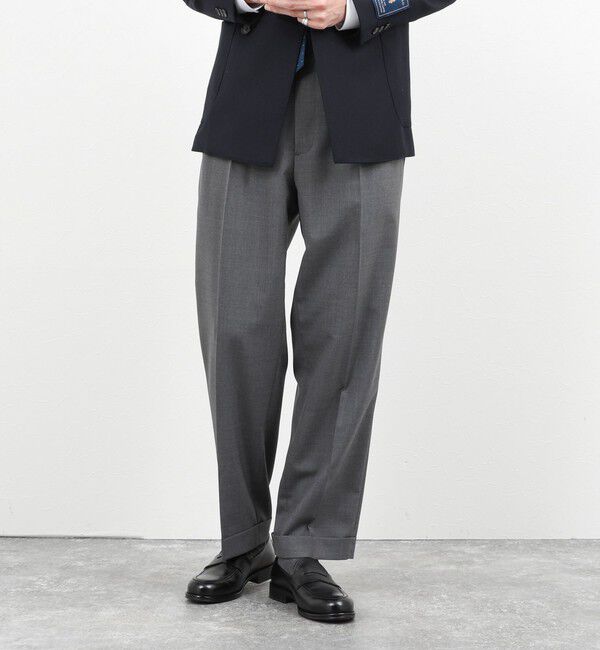 NOLLEY'S goodman「ウォッシャブルウールワイドスラックス 26SS」|スラックス|