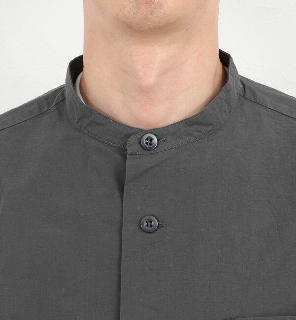 NOLLEY'S goodman「【DANTON/ダントン】BAND COLLAR SHIRT SS 26SS（DT-JD3788 SCL）」|シャツ・ブラウス|