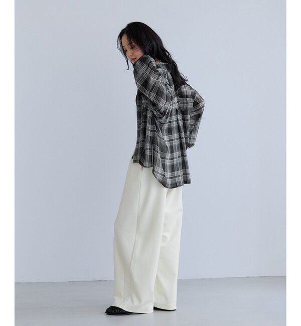 VIS「チェック＆シアーオーバーシャツ」|シャツ・ブラウス|