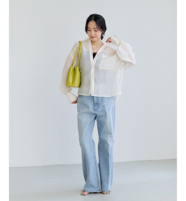 VIS「チェック＆シアーオーバーシャツ」|シャツ・ブラウス|