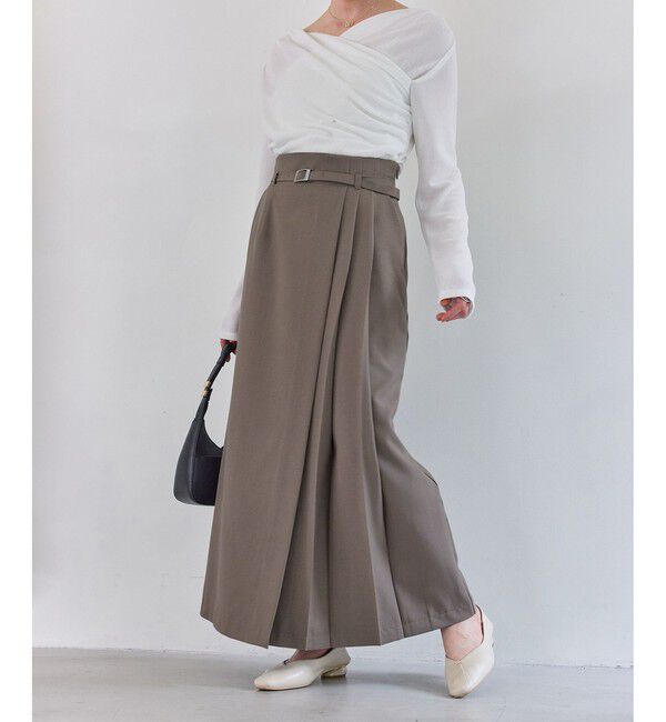 VIS「アシンメトリープリーツスカート」|スカート|