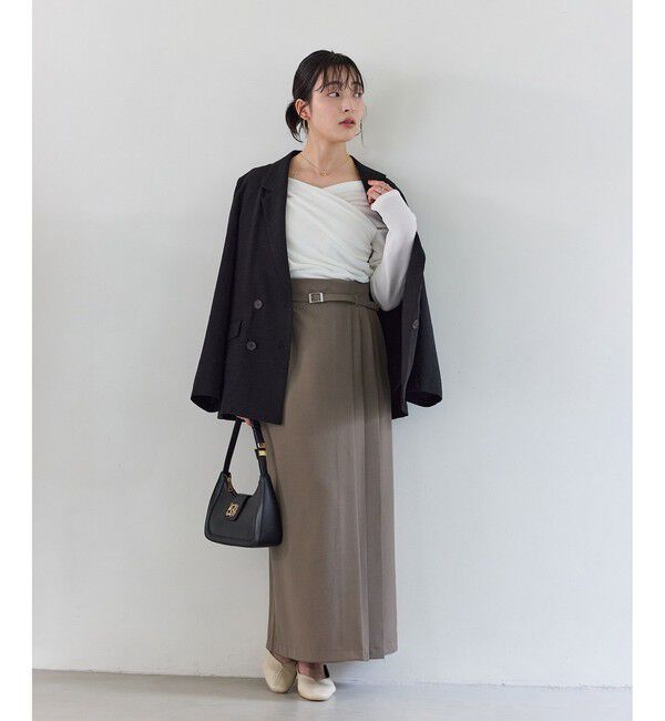 VIS「アシンメトリープリーツスカート」|スカート|